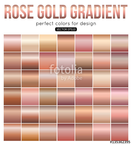 455x500 Rose Gold Gradient Perfect Colors For Design. Vector Illustration