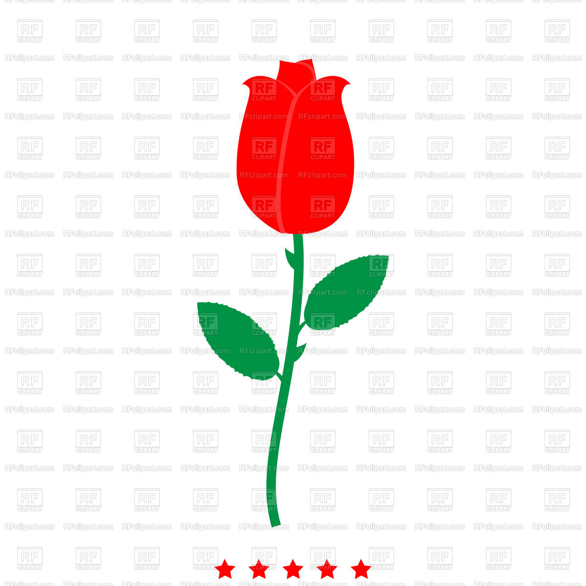 1200x1200 Rose Icon Different Color Simple Style Vector Image Vector