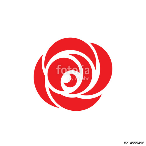 500x500 Black Rose Icon. Vector Eps 10 Stock Image And Royalty Free