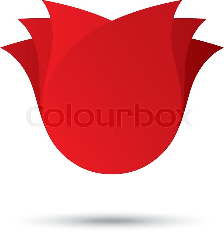 772x800 Flower Icon Vector Illustration Rose Logo Concept Stock Vector