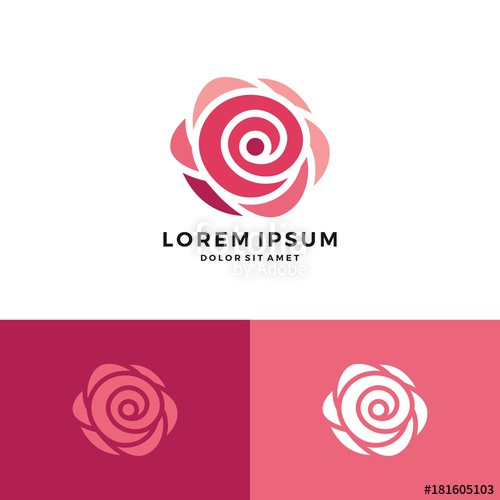 500x500 Red Rose Logo Vector Icon Flower Download Stock Image And Royalty