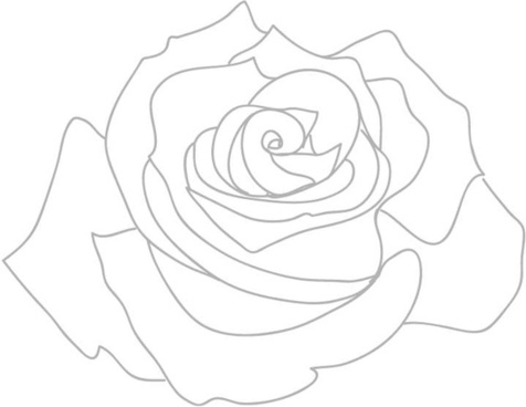 476x368 Rose Outline Png Free Vector Download (67,274 Free Vector) For