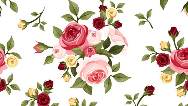 Rose Pattern Vector