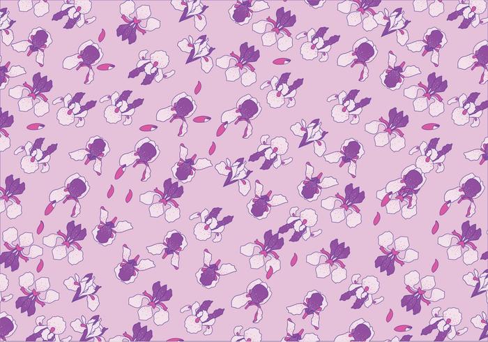 700x490 Iris Flowers Pattern Vector