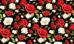 250x150 Seamless Rose Pattern Vector Material 06