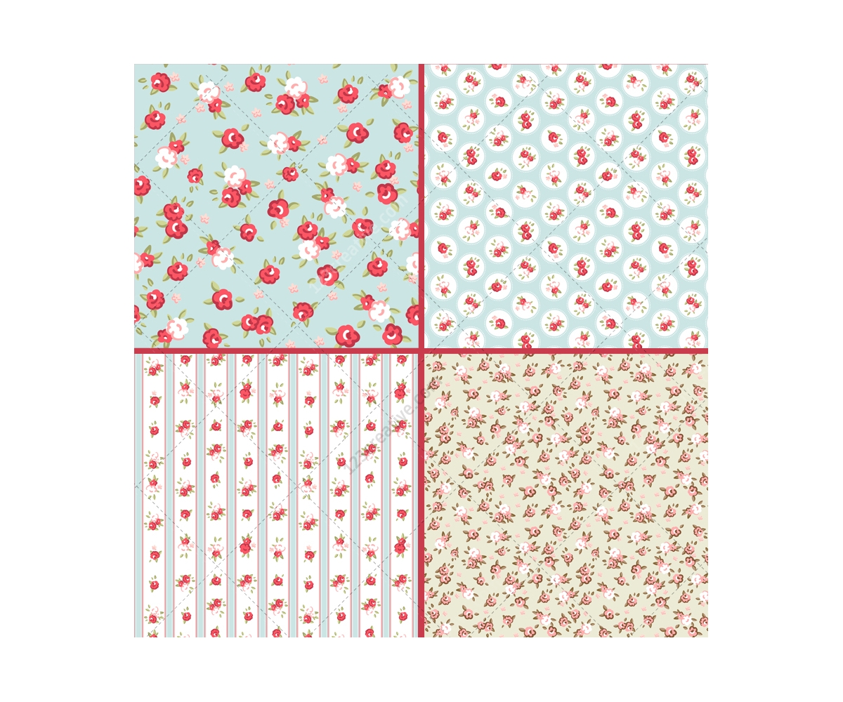 1200x1000 Vintage Rose Pattern Vectors