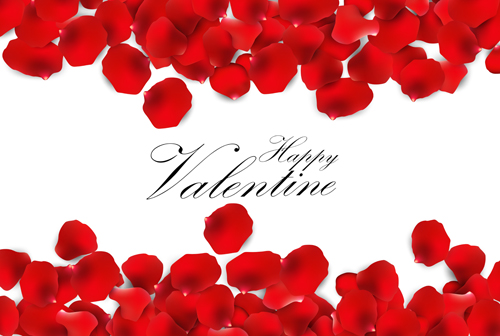 500x336 Rose Petal Valentines Day Background Vector 03 Free Download