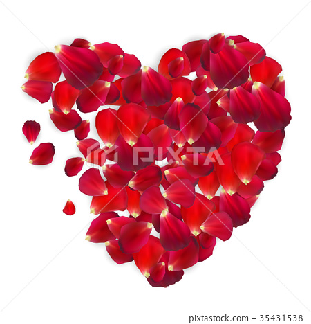 450x468 Background Of Naturalistic Rose Petals. Vector