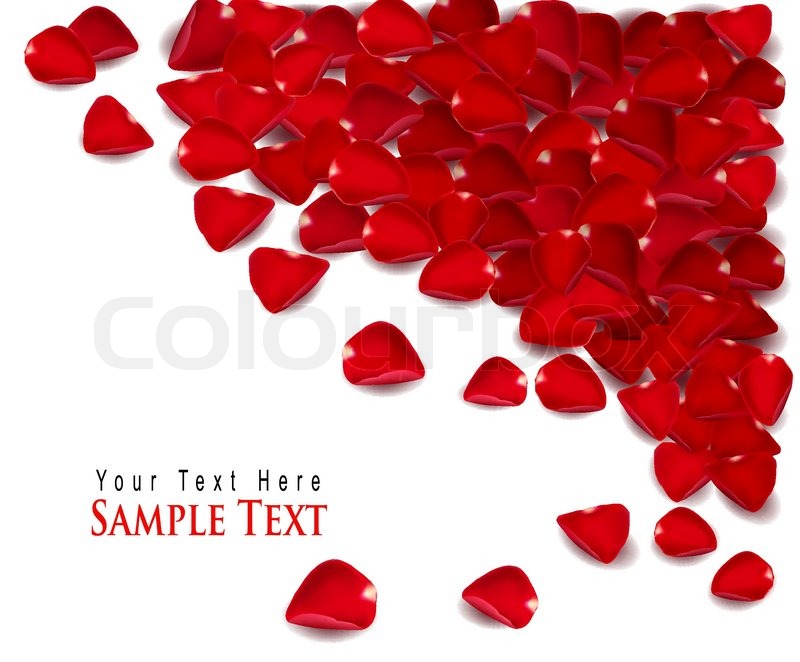 800x662 Background Of Red Rose Petals. Vector Stock Vector Colourbox