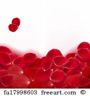 181x194 Free Art Print Of Background With Rose Petals. Vector. Freeart