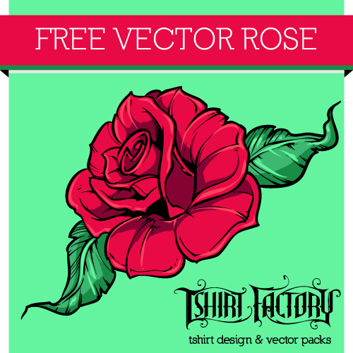 500x500 Free Vector Rose Free Vector Art Tshirt Factory