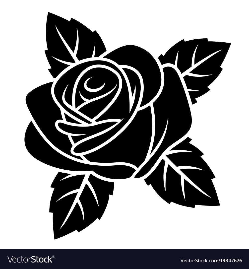 1000x1080 Rose Tattoo Vector 10640616 17