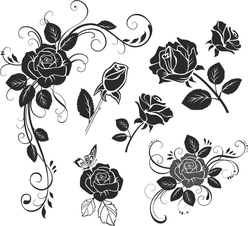 800x731 Flower Rose Vector Free Vector Download
