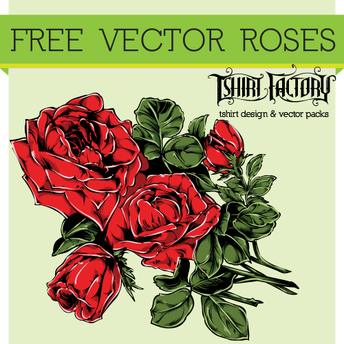 500x500 Free Vector Roses Design T Shirt Factory