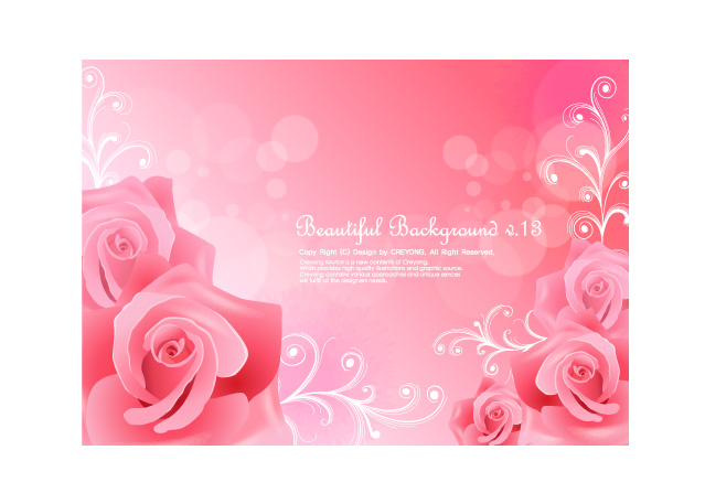 639x447 3 Beautiful Roses Background Vector Free Vector 4vector