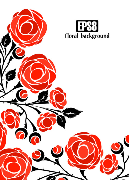 500x695 Roses Vector 4 Free Vector 4vector