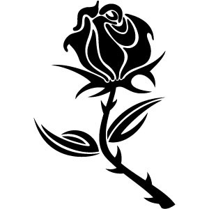 300x300 Black Rose Vector Free Vectors Ui Download