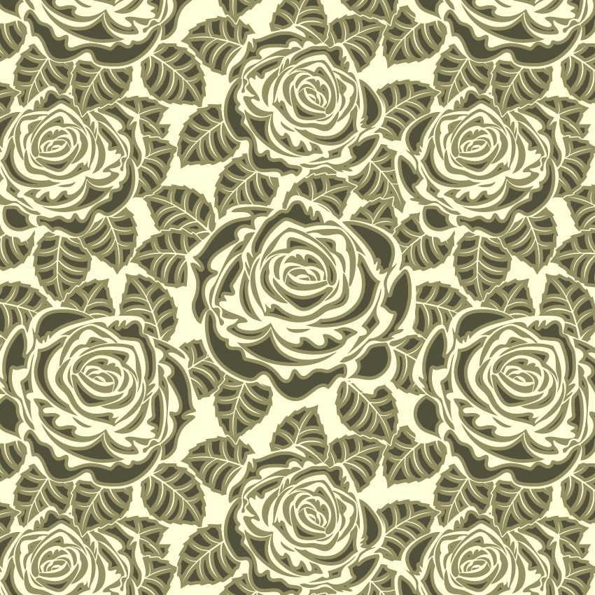 850x850 Rose Pattern Background 01 Vector Free Vector 4vector