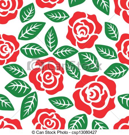 450x470 Seamless Flower Rose Pattern.