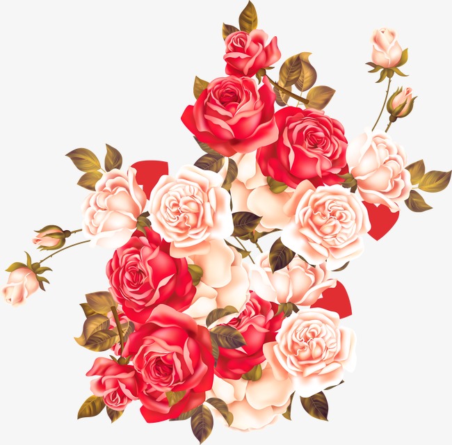 650x640 Vector Rose Pattern, Rose Vector, Pattern Vector, Rose Clipart Png