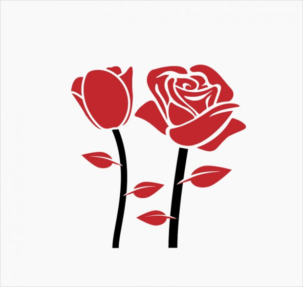 620x588 Rose Vectors