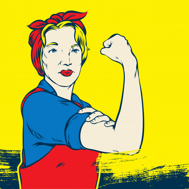 626x626 Rosie The Riveter Pop Art Vector Premium Download