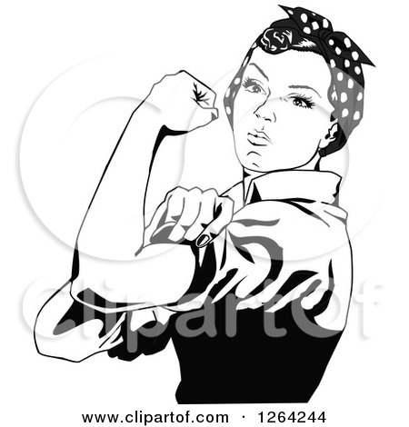 450x470 Royalty Free (Rf) Rosie The Riveter Clipart, Illustrations, Vector