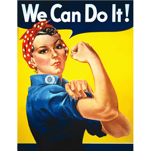 300x300 We Can Do It Rosie The Riveter Poster Clipart, Cliparts Of We Can