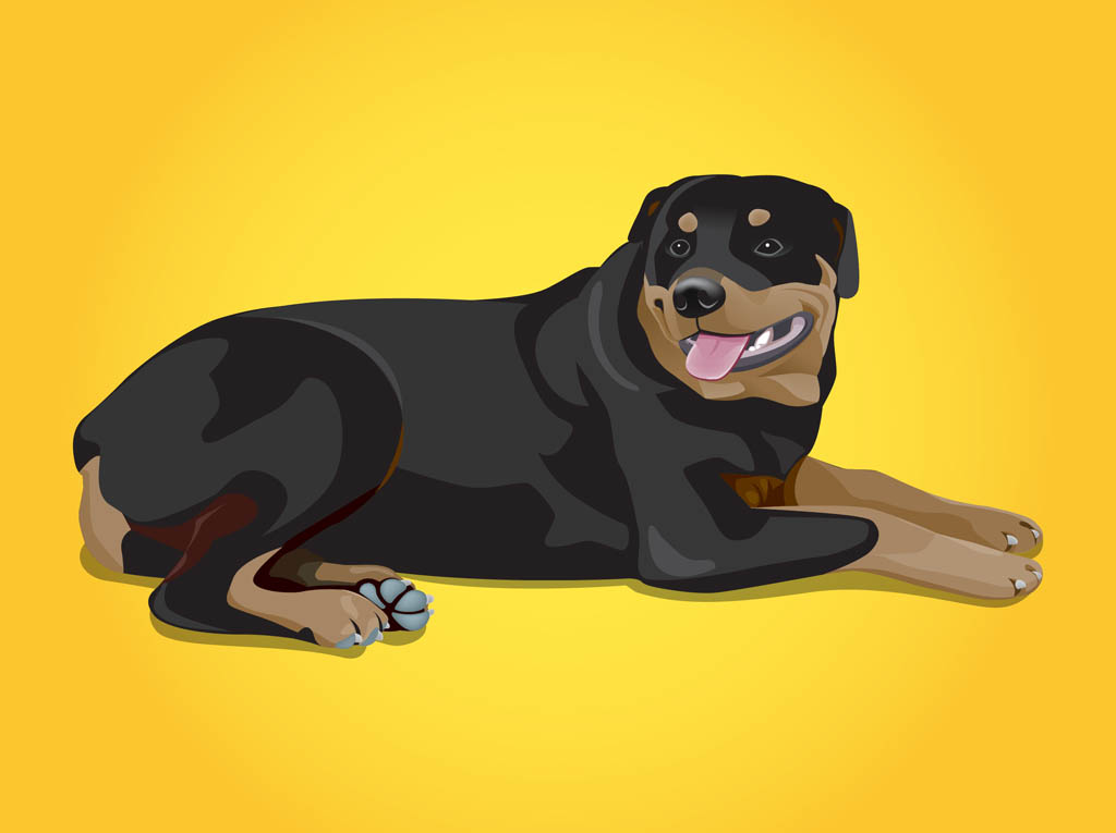 1024x765 Rottweiler Vector Vector Art Amp Graphics