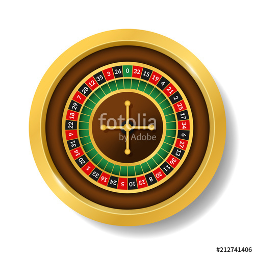 500x500 Realistic Detailed 3d Round Casino Roulette. Vector Stock Image