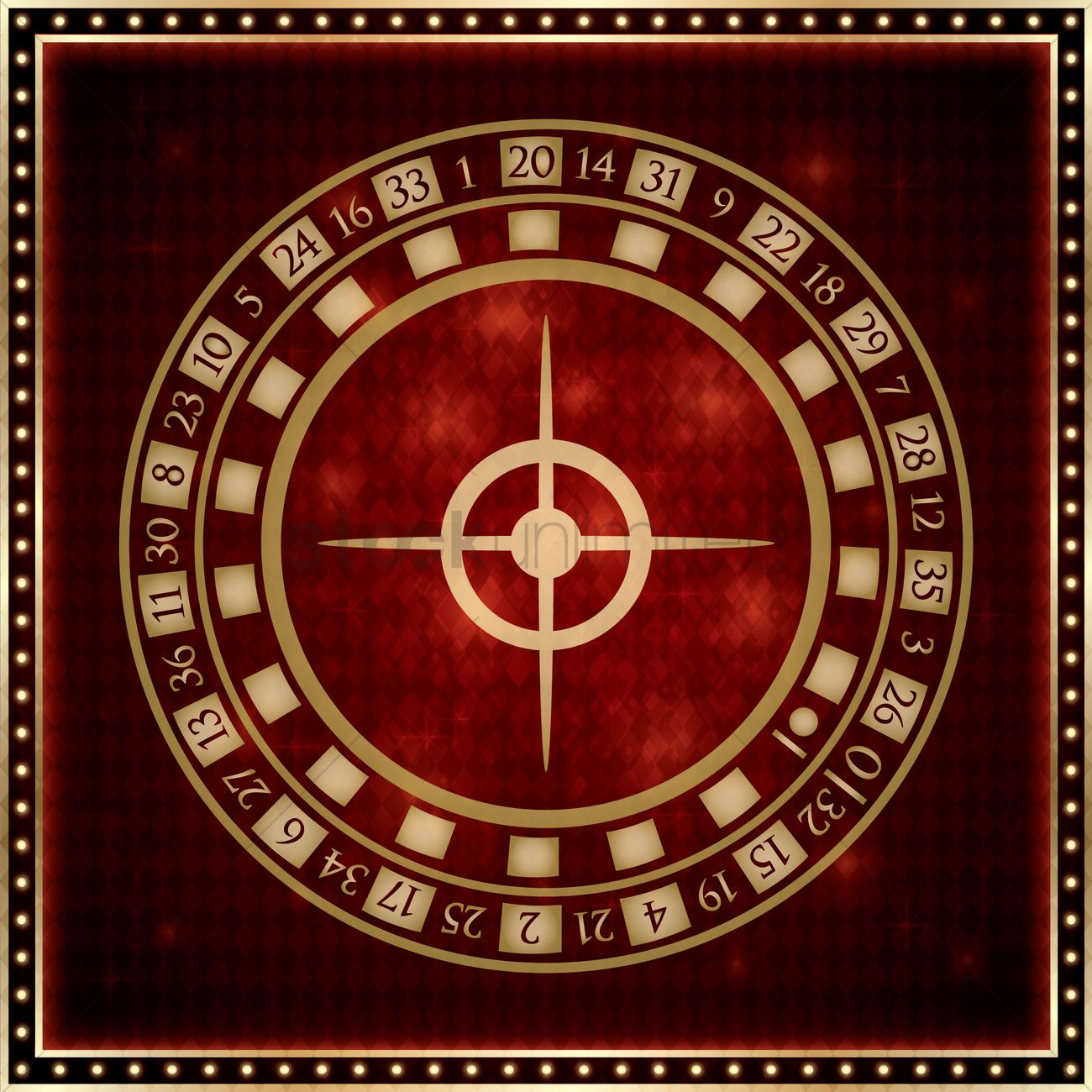1300x1300 Roulette Vector Image