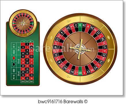 437x364 Art Print Of Roulette Wheel Barewalls Posters Amp Prints Bwc9161716