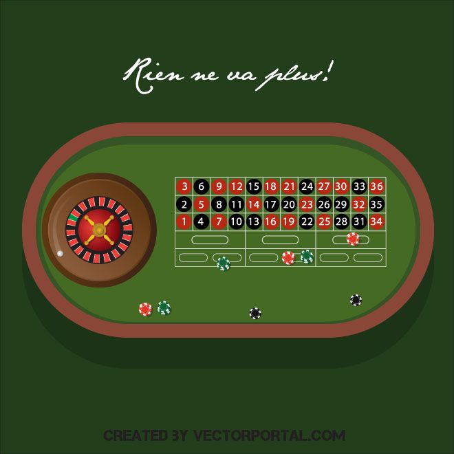 660x660 Roulette Table Vector Image Various Vectors