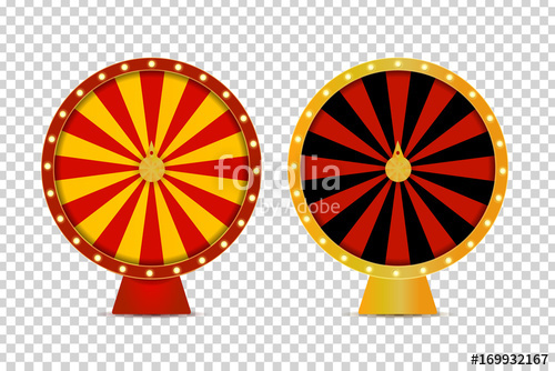 500x334 Vector Isolated Realistic Fortune Roulette Wheel On The