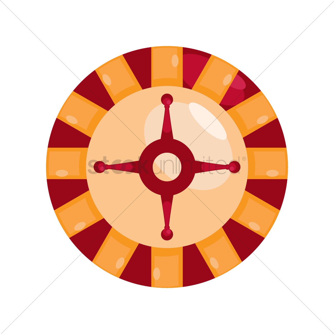 1300x1300 Casino Roulette Wheel Vector Image