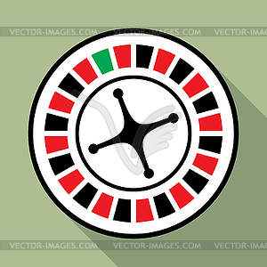300x300 Casino Roulette Wheel Flat Icon