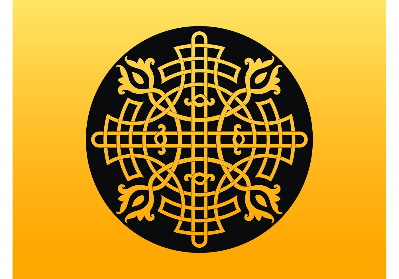 1400x980 Round Badge Free Vector Art