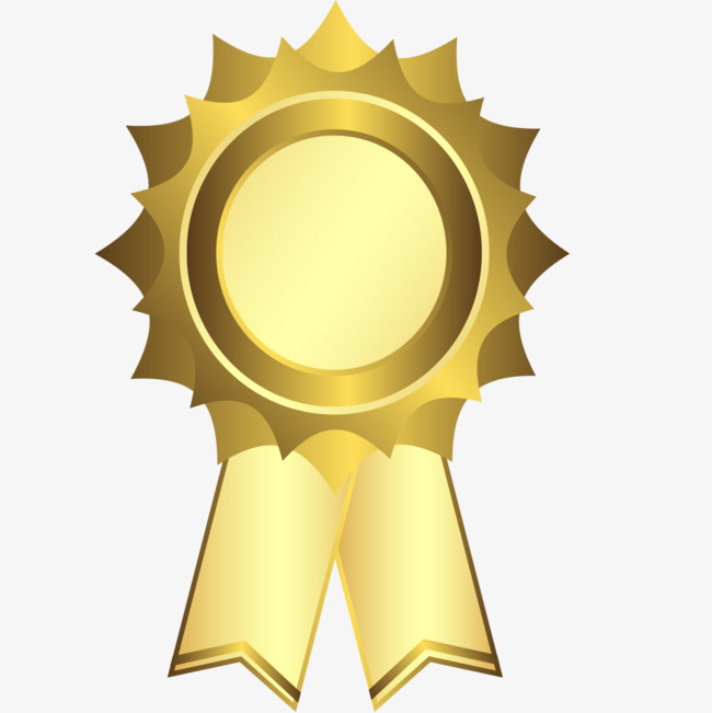 650x651 Vector Golden Luxury Round Elements Continental Badge, Round