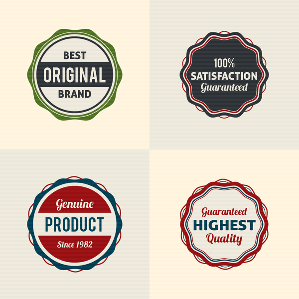 600x600 Vintage Round Badge Design Free Vector In Adobe Illustrator Ai