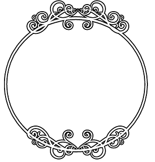 307x320 Round Circle Border Frame