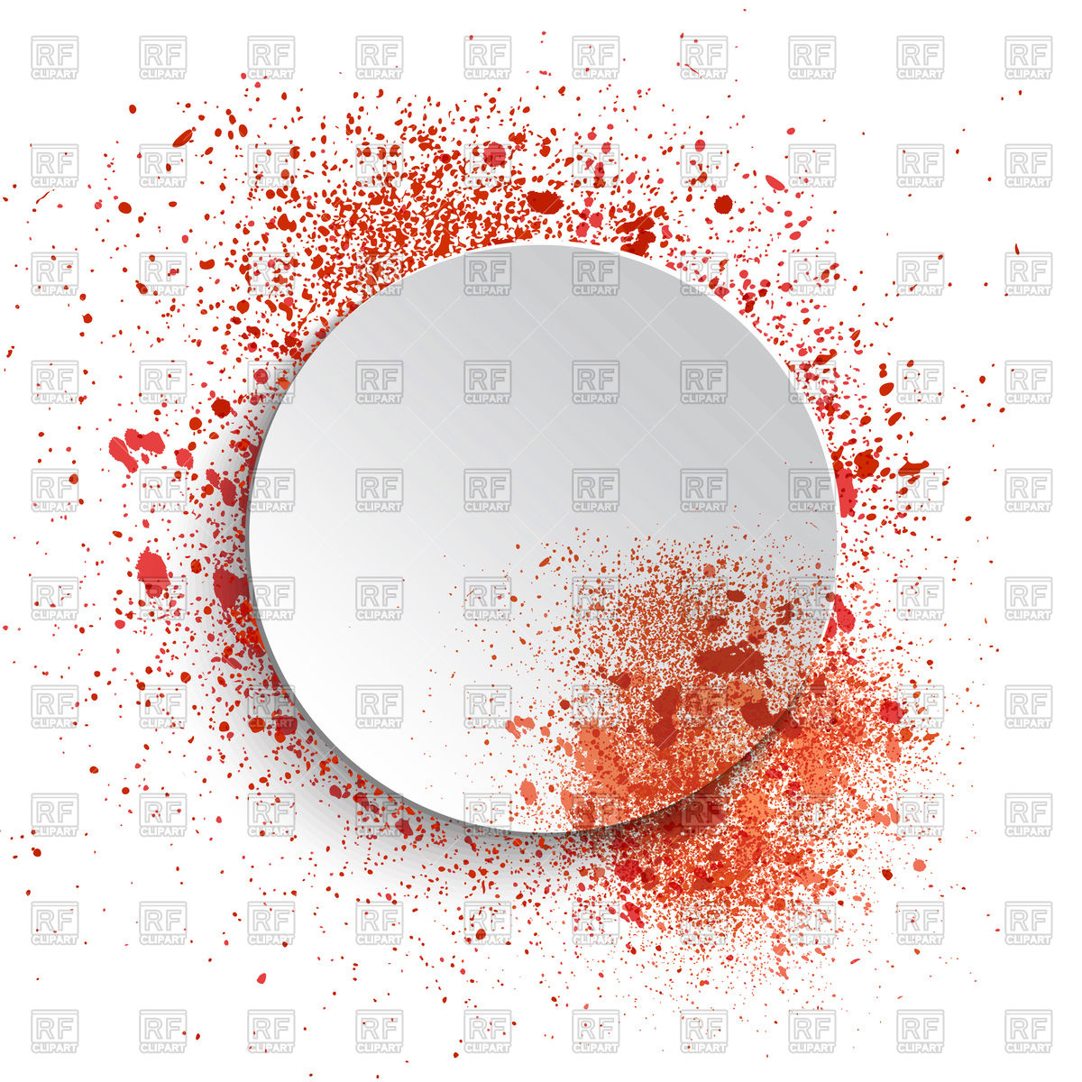 1200x1200 Color Spray Round Frame Vector Image Vector Artwork Of Borders