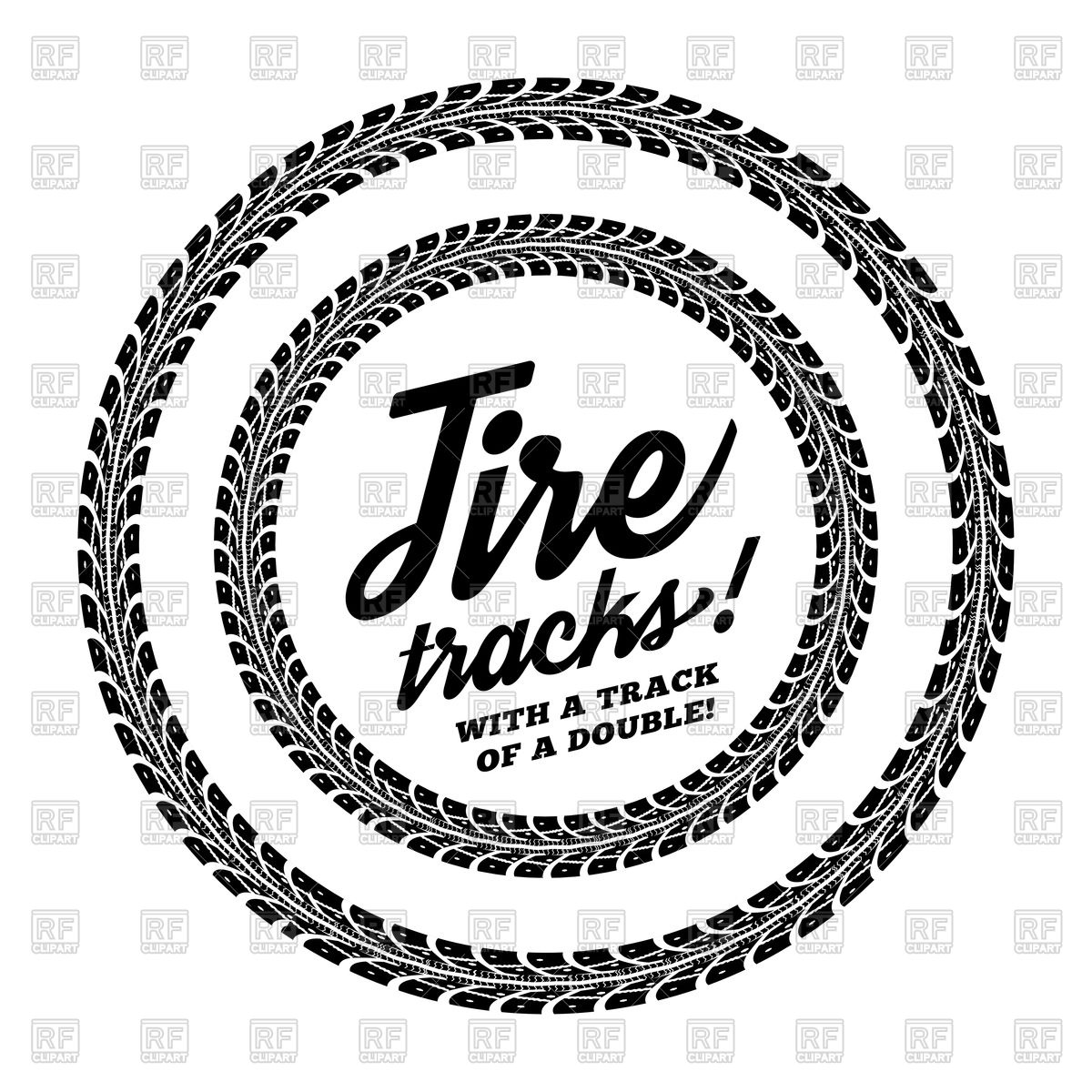 1200x1200 Tire Track Round Frame Vector Image Vector Artwork Of Borders