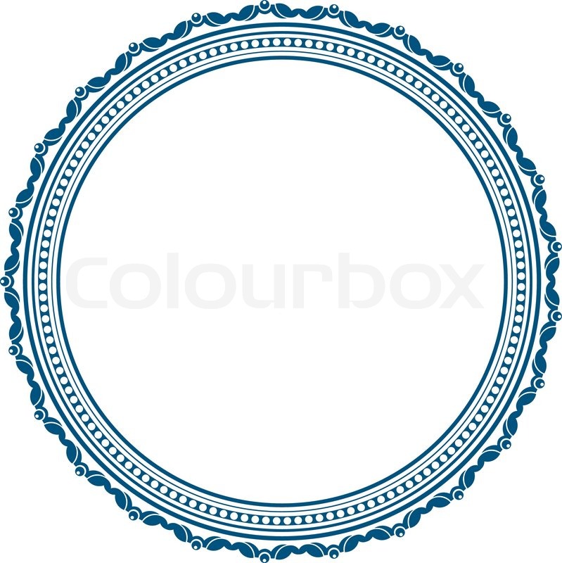 799x800 Vintage Round Frame Stock Vector Colourbox