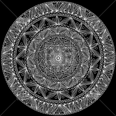 400x400 Hand Made Round Lace Vector Image Vector Artwork Of Design