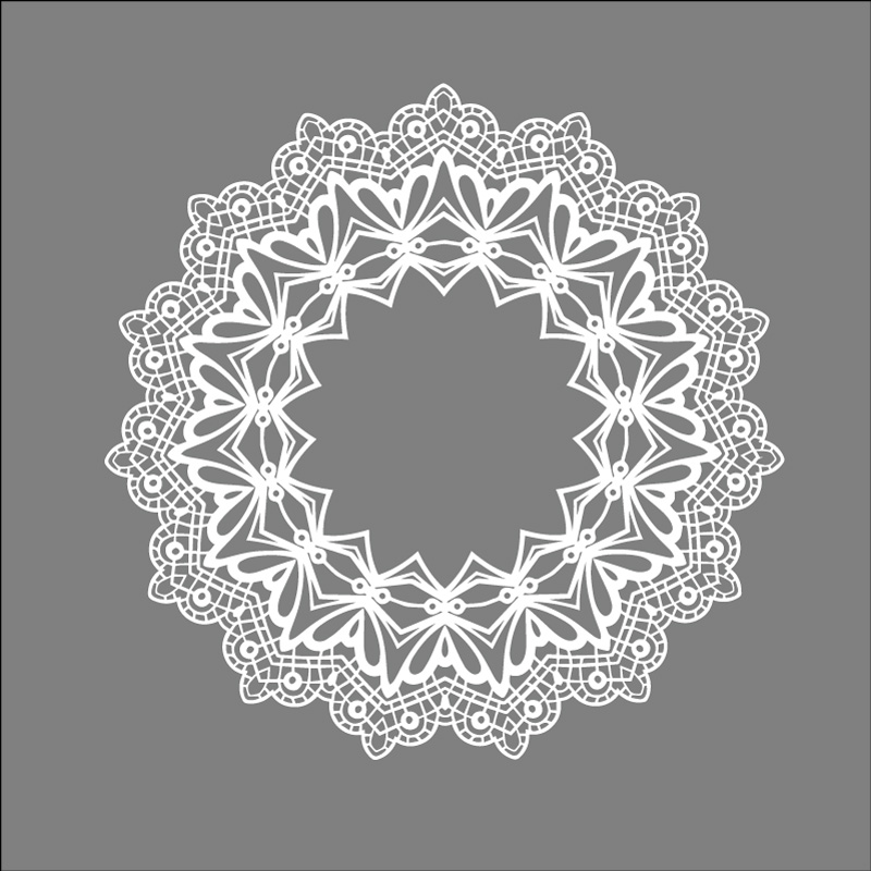 800x800 Lace Round Free Vector Graphic Download