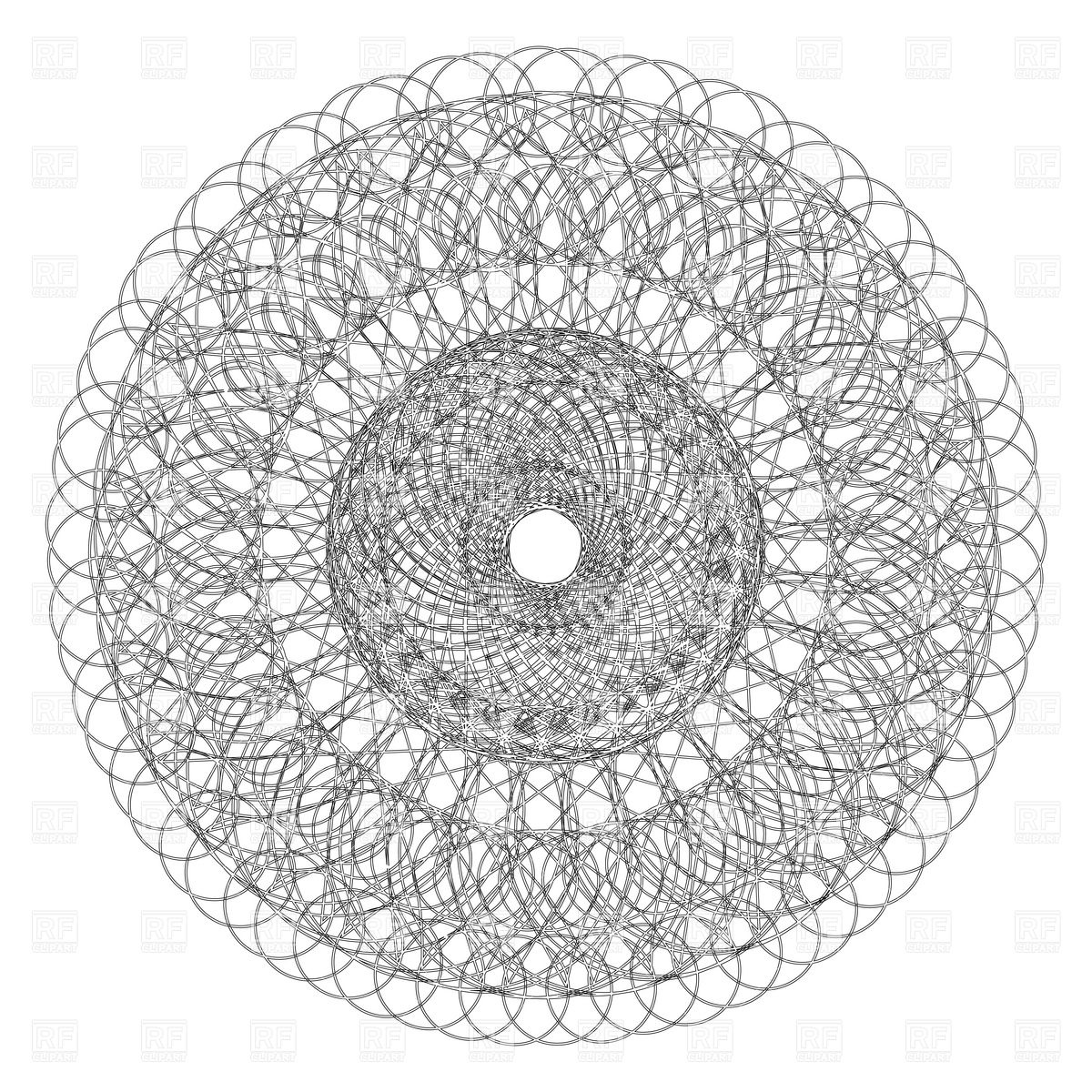1200x1200 Decorative Round Lace Ornament Vector Image Vector Artwork Of