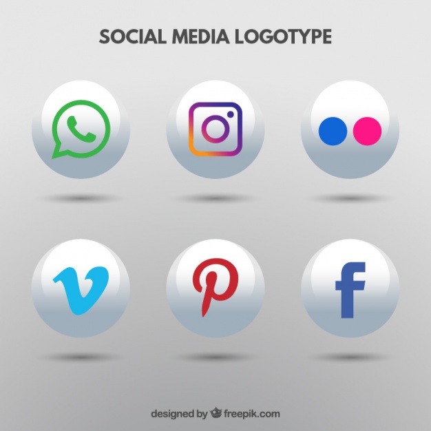 626x626 Round Social Media Icons Vector Premium Download