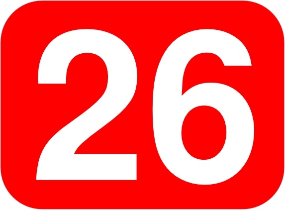 573x422 Red Rounded Rectangle With Number 26 Clip Art Free Vector In Open