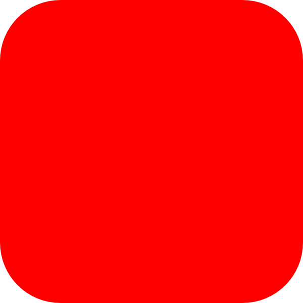 600x600 Red, Rounded, Square Clip Art