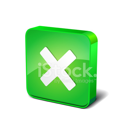 440x440 Close 3d Rounded Square Vector Button Icon Design Stock Vector